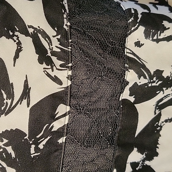 White House Black Market Strapless Lined Floral Lace Accent Wedding Prom Sz 10 - Picture 5 of 14